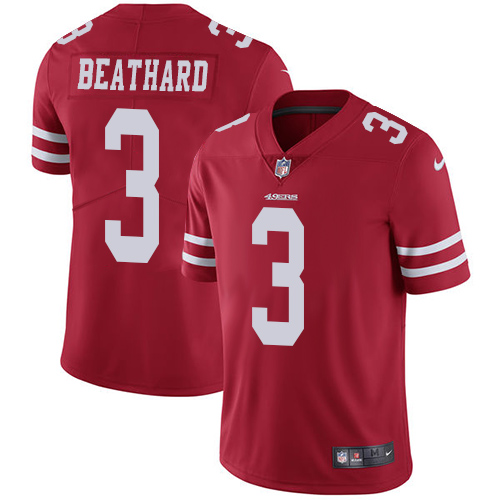 San Francisco 49ers Limited Red Men C. J. Beathard Home NFL Jersey #3 Vapor Untouchable->san francisco 49ers->NFL Jersey
